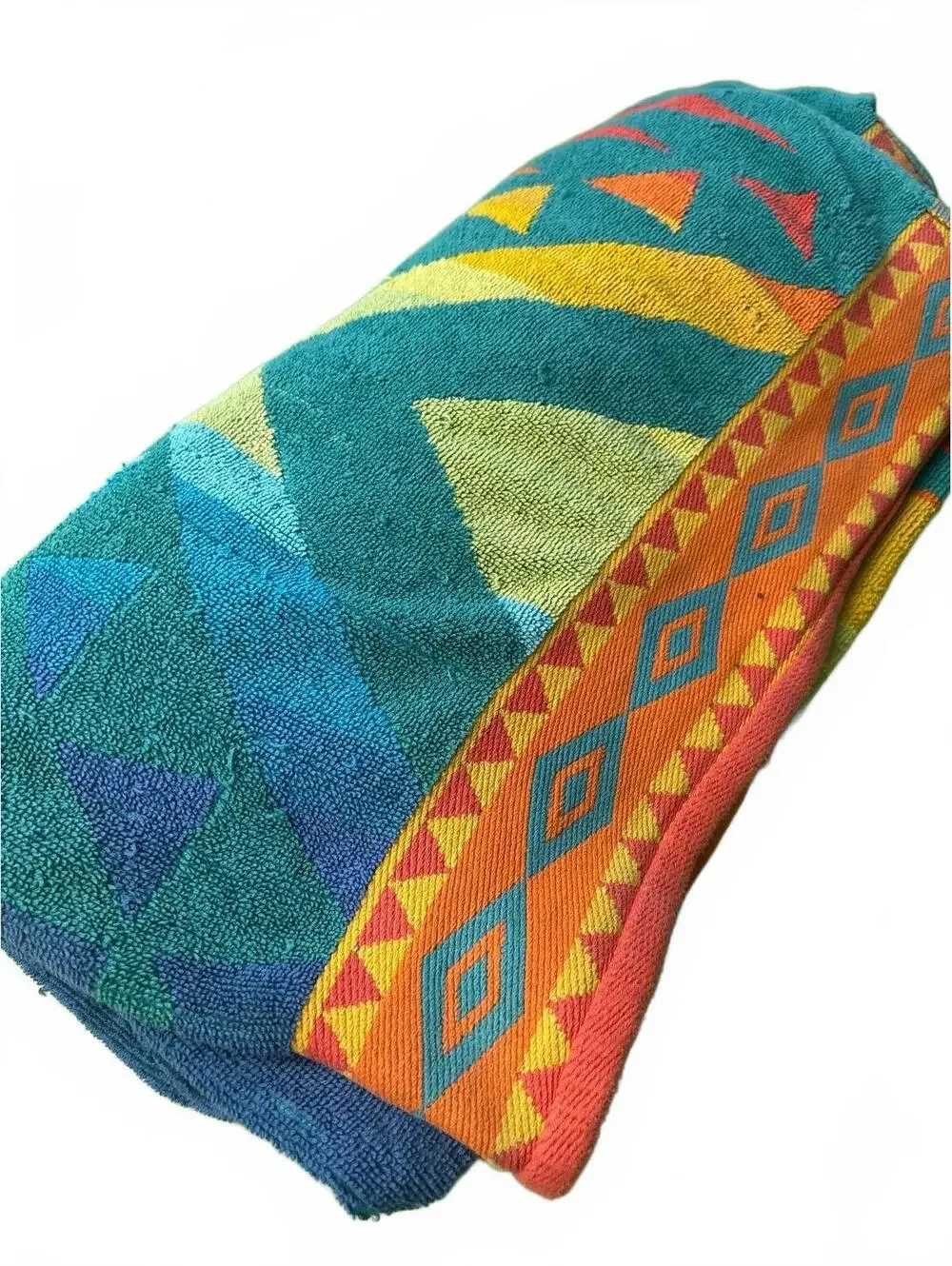 Vintage Royal Terry Cowboy Beach Towel Israel 100% Cotton